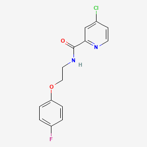 4-chloro-N-[2-(4-fluorophenoxy)ethyl]pyridine-2-carboxamide