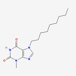 molecular formula C15H24N4O2 B6577346 8-(dimethylamino)-3-methyl-7-nonyl-2,3,6,7-tetrahydro-1H-purine-2,6-dione CAS No. 374916-80-0