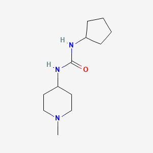 molecular formula C12H23N3O B6577483 3-cyclopentyl-1-(1-methylpiperidin-4-yl)urea CAS No. 1596017-86-5