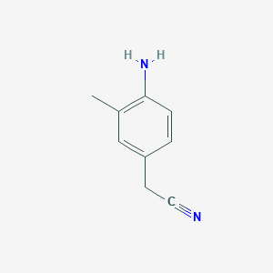 B065775 (4-Amino-3-methylphenyl)acetonitrile CAS No. 180149-38-6