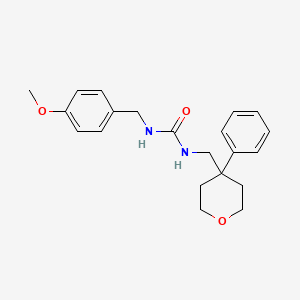 molecular formula C21H26N2O3 B6577526 1-[(4-methoxyphenyl)methyl]-3-[(4-phenyloxan-4-yl)methyl]urea CAS No. 1209624-97-4