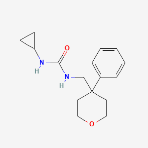 3-cyclopropyl-1-[(4-phenyloxan-4-yl)methyl]urea