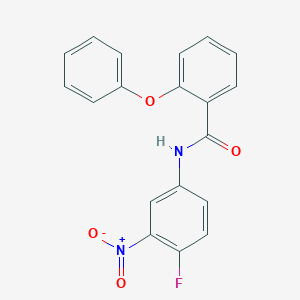 molecular formula C19H13FN2O4 B6577596 N-(4-fluoro-3-nitrophenyl)-2-phenoxybenzamide CAS No. 349414-43-3