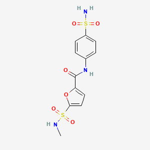 molecular formula C12H13N3O6S2 B6577618 5-(methylsulfamoyl)-N-(4-sulfamoylphenyl)furan-2-carboxamide CAS No. 1170884-04-4
