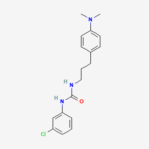 molecular formula C18H22ClN3O B6577728 1-(3-chlorophenyl)-3-{3-[4-(dimethylamino)phenyl]propyl}urea CAS No. 1207054-96-3