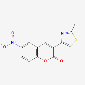 molecular formula C13H8N2O4S B6577742 3-(2-methyl-1,3-thiazol-4-yl)-6-nitro-2H-chromen-2-one CAS No. 313497-22-2