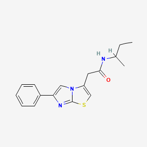 molecular formula C17H19N3OS B6577896 N-(butan-2-yl)-2-{6-phenylimidazo[2,1-b][1,3]thiazol-3-yl}acetamide CAS No. 897459-13-1
