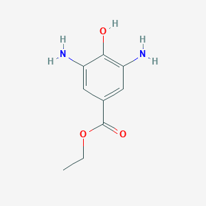molecular formula C9H12N2O3 B065779 Ethyl 3,5-diamino-4-hydroxybenzoate CAS No. 177960-25-7