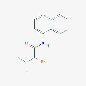 molecular formula C15H16BrNO B6577900 2-bromo-3-methyl-N-(naphthalen-1-yl)butanamide CAS No. 391220-25-0
