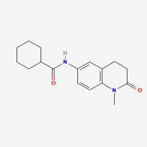 molecular formula C17H22N2O2 B6577912 N-(1-methyl-2-oxo-1,2,3,4-tetrahydroquinolin-6-yl)cyclohexanecarboxamide CAS No. 922053-86-9