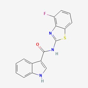 molecular formula C16H10FN3OS B6577934 N-(4-fluoro-1,3-benzothiazol-2-yl)-1H-indole-3-carboxamide CAS No. 1171406-76-0