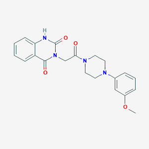 molecular formula C21H22N4O4 B6577944 3-{2-[4-(3-methoxyphenyl)piperazin-1-yl]-2-oxoethyl}-1,2,3,4-tetrahydroquinazoline-2,4-dione CAS No. 958718-50-8