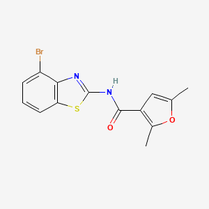 molecular formula C14H11BrN2O2S B6577949 N-(4-bromo-1,3-benzothiazol-2-yl)-2,5-dimethylfuran-3-carboxamide CAS No. 1172788-89-4
