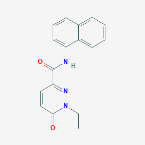 molecular formula C17H15N3O2 B6578090 1-ethyl-N-(naphthalen-1-yl)-6-oxo-1,6-dihydropyridazine-3-carboxamide CAS No. 1049571-11-0