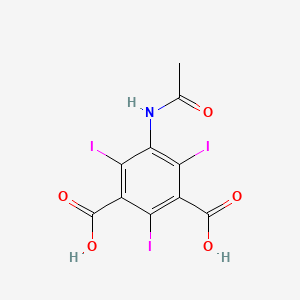 molecular formula C10H6I3NO5 B6578140 5-acetamido-2,4,6-triiodobenzene-1,3-dicarboxylic acid CAS No. 90947-02-7