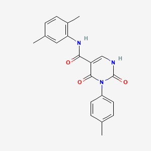 molecular formula C20H19N3O3 B6578147 N-(2,5-dimethylphenyl)-3-(4-methylphenyl)-2,4-dioxo-1,2,3,4-tetrahydropyrimidine-5-carboxamide CAS No. 863610-86-0