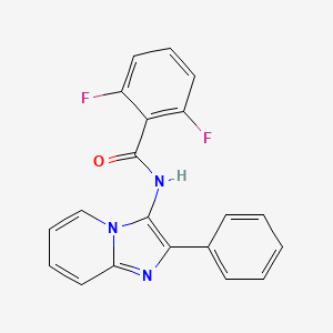 molecular formula C20H13F2N3O B6578186 2,6-difluoro-N-{2-phenylimidazo[1,2-a]pyridin-3-yl}benzamide CAS No. 850930-79-9