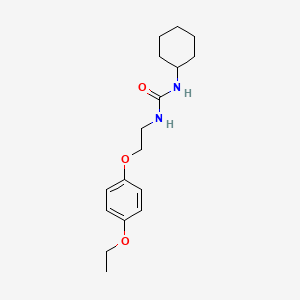 molecular formula C17H26N2O3 B6578331 1-cyclohexyl-3-[2-(4-ethoxyphenoxy)ethyl]urea CAS No. 1172230-66-8