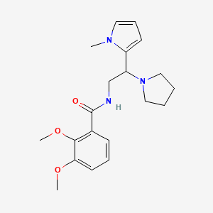 molecular formula C20H27N3O3 B6578360 2,3-dimethoxy-N-[2-(1-methyl-1H-pyrrol-2-yl)-2-(pyrrolidin-1-yl)ethyl]benzamide CAS No. 1049431-97-1