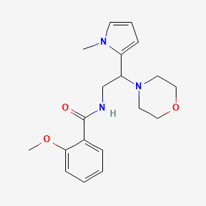 molecular formula C19H25N3O3 B6578371 2-methoxy-N-[2-(1-methyl-1H-pyrrol-2-yl)-2-(morpholin-4-yl)ethyl]benzamide CAS No. 1049463-14-0