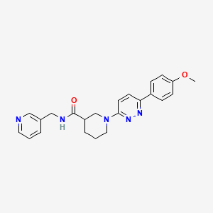 molecular formula C23H25N5O2 B6578476 1-[6-(4-methoxyphenyl)pyridazin-3-yl]-N-[(pyridin-3-yl)methyl]piperidine-3-carboxamide CAS No. 1105213-12-4