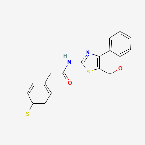 molecular formula C19H16N2O2S2 B6578524 N-{4H-chromeno[4,3-d][1,3]thiazol-2-yl}-2-[4-(methylsulfanyl)phenyl]acetamide CAS No. 919851-25-5