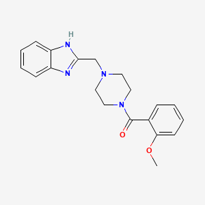 molecular formula C20H22N4O2 B6578529 2-{[4-(2-methoxybenzoyl)piperazin-1-yl]methyl}-1H-1,3-benzodiazole CAS No. 1173255-27-0