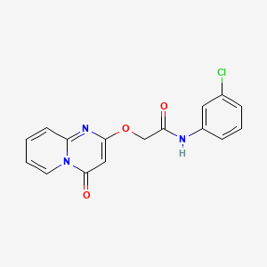 molecular formula C16H12ClN3O3 B6578708 N-(3-chlorophenyl)-2-({4-oxo-4H-pyrido[1,2-a]pyrimidin-2-yl}oxy)acetamide CAS No. 1105250-95-0