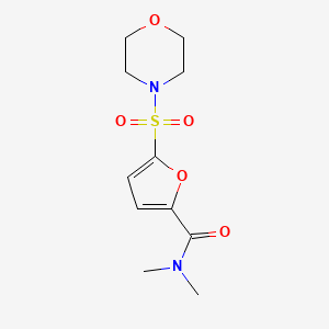 molecular formula C11H16N2O5S B6578719 N,N-dimethyl-5-(morpholine-4-sulfonyl)furan-2-carboxamide CAS No. 1171413-91-4