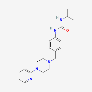 molecular formula C20H27N5O B6578758 3-(propan-2-yl)-1-(4-{[4-(pyridin-2-yl)piperazin-1-yl]methyl}phenyl)urea CAS No. 1172497-99-2