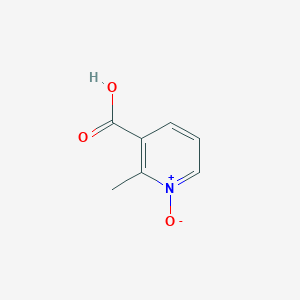 molecular formula C7H7NO3 B065788 2-Methyl-1-oxo-1lambda~5~-pyridine-3-carboxylic acid CAS No. 177785-13-6