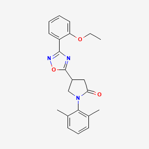 molecular formula C22H23N3O3 B6578840 1-(2,6-dimethylphenyl)-4-[3-(2-ethoxyphenyl)-1,2,4-oxadiazol-5-yl]pyrrolidin-2-one CAS No. 1171838-21-3
