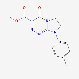 methyl 8-(4-methylphenyl)-4-oxo-4H,6H,7H,8H-imidazo[2,1-c][1,2,4]triazine-3-carboxylate