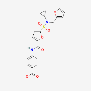 methyl 4-(5-{cyclopropyl[(furan-2-yl)methyl]sulfamoyl}furan-2-amido)benzoate