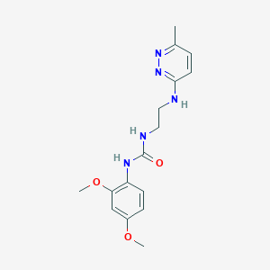 molecular formula C16H21N5O3 B6579127 1-(2,4-dimethoxyphenyl)-3-{2-[(6-methylpyridazin-3-yl)amino]ethyl}urea CAS No. 1170169-28-4