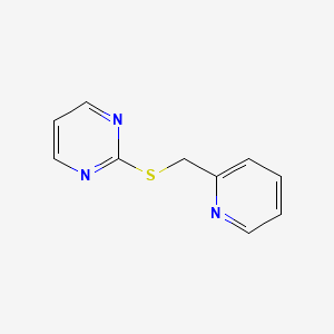 molecular formula C10H9N3S B6579194 2-{[(pyridin-2-yl)methyl]sulfanyl}pyrimidine CAS No. 83782-80-3