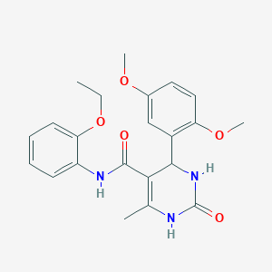 molecular formula C22H25N3O5 B6579313 4-(2,5-dimethoxyphenyl)-N-(2-ethoxyphenyl)-6-methyl-2-oxo-1,2,3,4-tetrahydropyrimidine-5-carboxamide CAS No. 397863-17-1