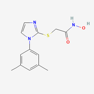 molecular formula C13H15N3O2S B6579408 2-{[1-(3,5-二甲苯基)-1H-咪唑-2-基]硫烷基}-N-羟基乙酰胺 CAS No. 903277-83-8