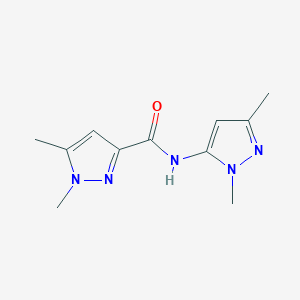 molecular formula C11H15N5O B6579425 N-(1,3-dimethyl-1H-pyrazol-5-yl)-1,5-dimethyl-1H-pyrazole-3-carboxamide CAS No. 1171056-78-2