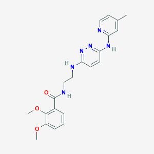 2,3-dimethoxy-N-[2-({6-[(4-methylpyridin-2-yl)amino]pyridazin-3-yl}amino)ethyl]benzamide