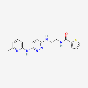 N-[2-({6-[(6-methylpyridin-2-yl)amino]pyridazin-3-yl}amino)ethyl]thiophene-2-carboxamide