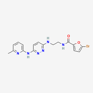 molecular formula C17H17BrN6O2 B6579477 5-bromo-N-[2-({6-[(6-methylpyridin-2-yl)amino]pyridazin-3-yl}amino)ethyl]furan-2-carboxamide CAS No. 1021222-03-6