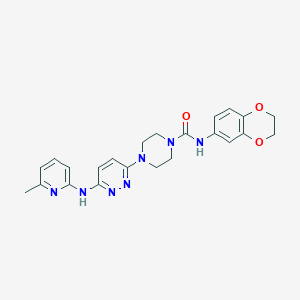 N-(2,3-dihydro-1,4-benzodioxin-6-yl)-4-{6-[(6-methylpyridin-2-yl)amino]pyridazin-3-yl}piperazine-1-carboxamide