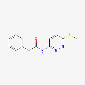 N-[6-(methylsulfanyl)pyridazin-3-yl]-2-phenylacetamide