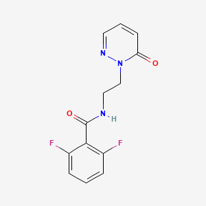 molecular formula C13H11F2N3O2 B6579571 2,6-difluoro-N-[2-(6-oxo-1,6-dihydropyridazin-1-yl)ethyl]benzamide CAS No. 1021206-22-3