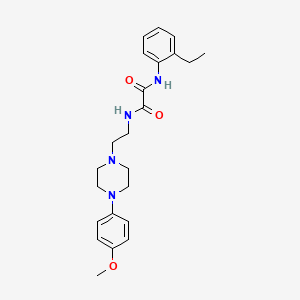 molecular formula C23H30N4O3 B6579658 N'-(2-ethylphenyl)-N-{2-[4-(4-methoxyphenyl)piperazin-1-yl]ethyl}ethanediamide CAS No. 1049570-14-0
