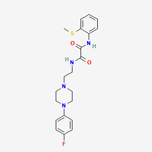 molecular formula C21H25FN4O2S B6579664 N-{2-[4-(4-fluorophenyl)piperazin-1-yl]ethyl}-N'-[2-(methylsulfanyl)phenyl]ethanediamide CAS No. 1049573-41-2