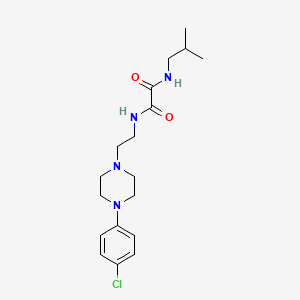molecular formula C18H27ClN4O2 B6579665 N'-{2-[4-(4-chlorophenyl)piperazin-1-yl]ethyl}-N-(2-methylpropyl)ethanediamide CAS No. 1049474-81-8