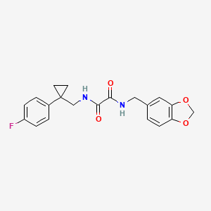 N'-[(2H-1,3-benzodioxol-5-yl)methyl]-N-{[1-(4-fluorophenyl)cyclopropyl]methyl}ethanediamide