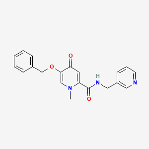 molecular formula C20H19N3O3 B6579726 5-(benzyloxy)-1-methyl-4-oxo-N-[(pyridin-3-yl)methyl]-1,4-dihydropyridine-2-carboxamide CAS No. 1021222-34-3